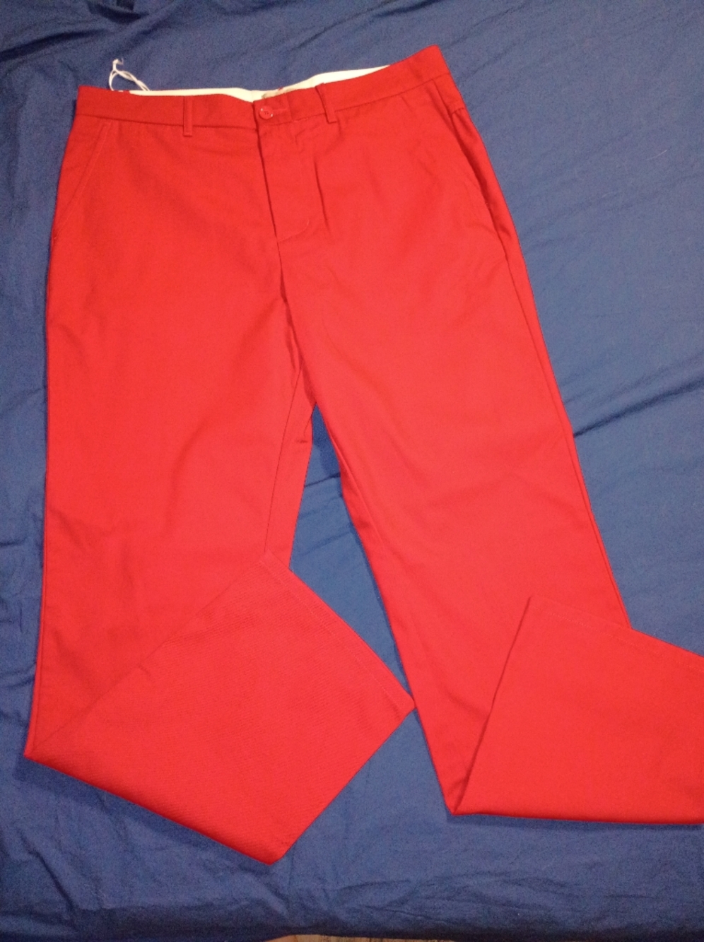 Napapijri Men's Chino Pants Red Size Large